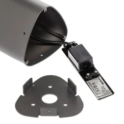 Lucande LED-gadelampe Pirron, 80 cm, trekantet, IP54