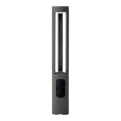 Lucande LED-gadelampe Pirron, højde 80 cm, stikkontakt, IP54