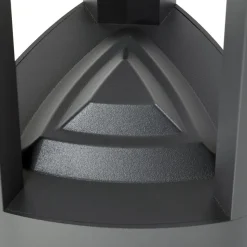 Lucande LED-gadelampe Pirron, højde 80 cm, stikkontakt, IP54
