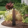 Lucande LED-gadelampe Raiku, sort, aluminium, 65 cm
