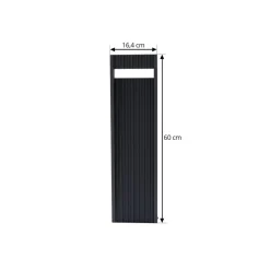 Lucande LED-gadelampe Tavion, 60 cm, antracit, IP65