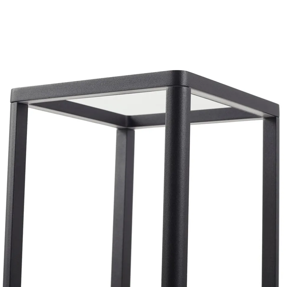 Lucande LED-gadelampe Thorvid, højde 120 cm, sort