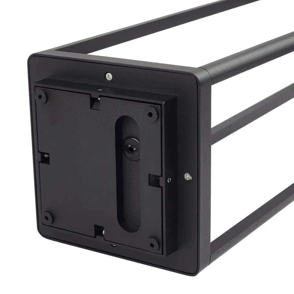 Lucande LED-gadelampe Thorvid, højde 120 cm, sort