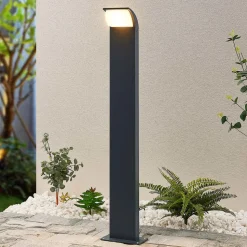 Lucande LED-gadelampe Tinna, 80 cm, antracit, IP65