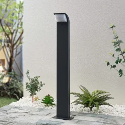 Lucande LED-gadelampe Tinna, 80 cm, antracit, IP65