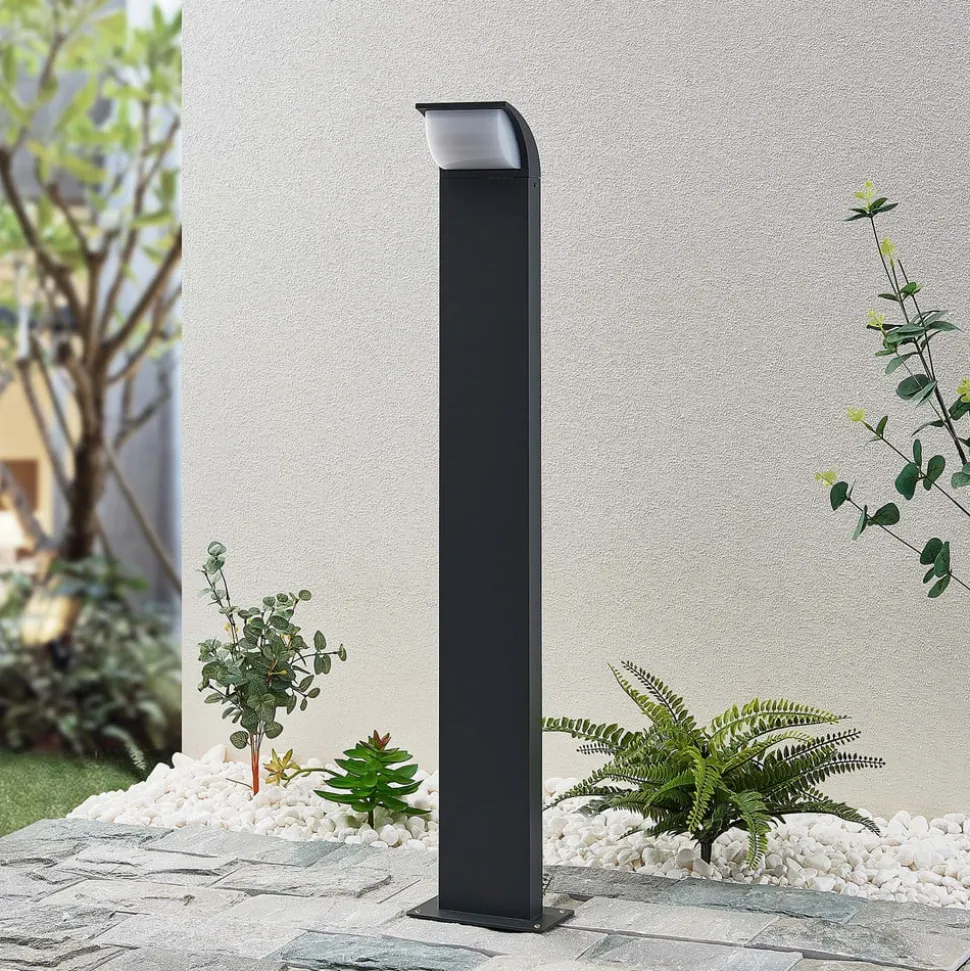 Lucande LED-gadelampe Tinna, 80 cm, antracit, IP65
