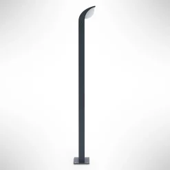 Lucande LED-gadelampe Tinna, 80 cm, antracit, IP65