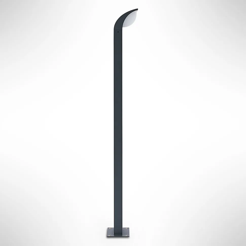 Lucande LED-gadelampe Tinna, 80 cm, antracit, IP65