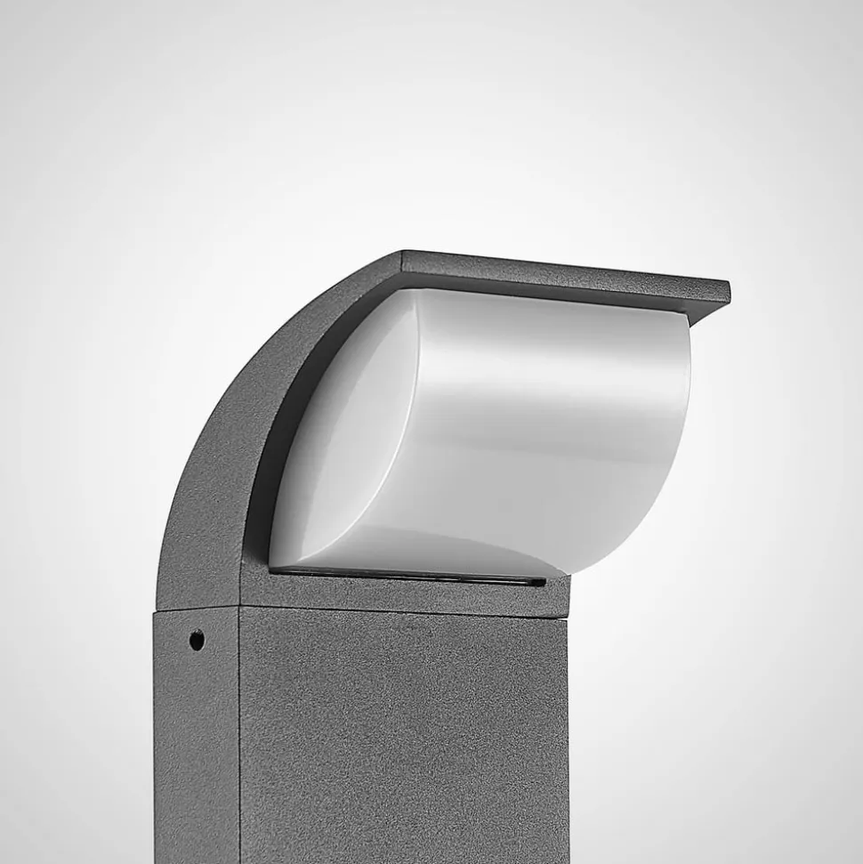 Lucande LED-gadelampe Tinna, 80 cm, antracit, IP65