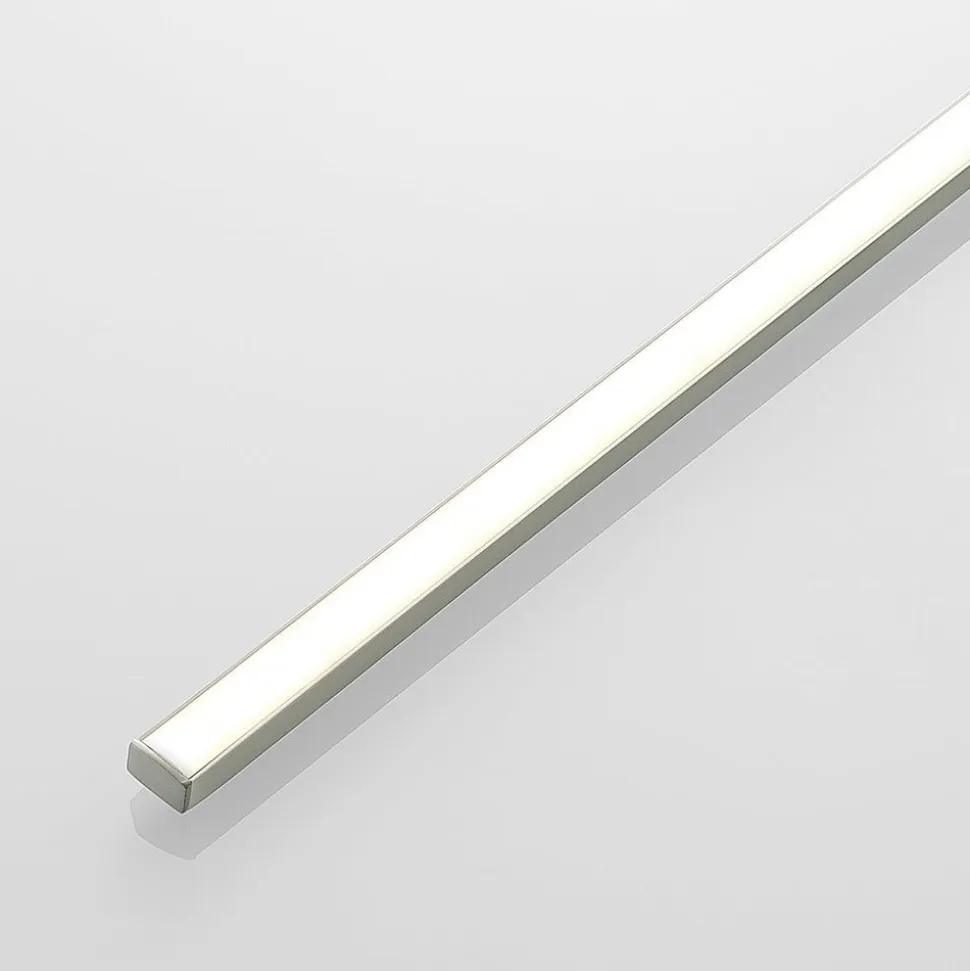 Lucande LED-gallerilampe Thibaud, 84 cm, nikkel, aluminium
