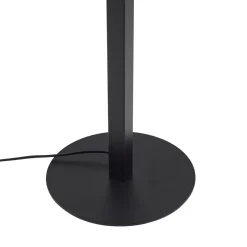 Lucande LED-gulvlampe Ilian, sort, metal, CCT, dæmpbar