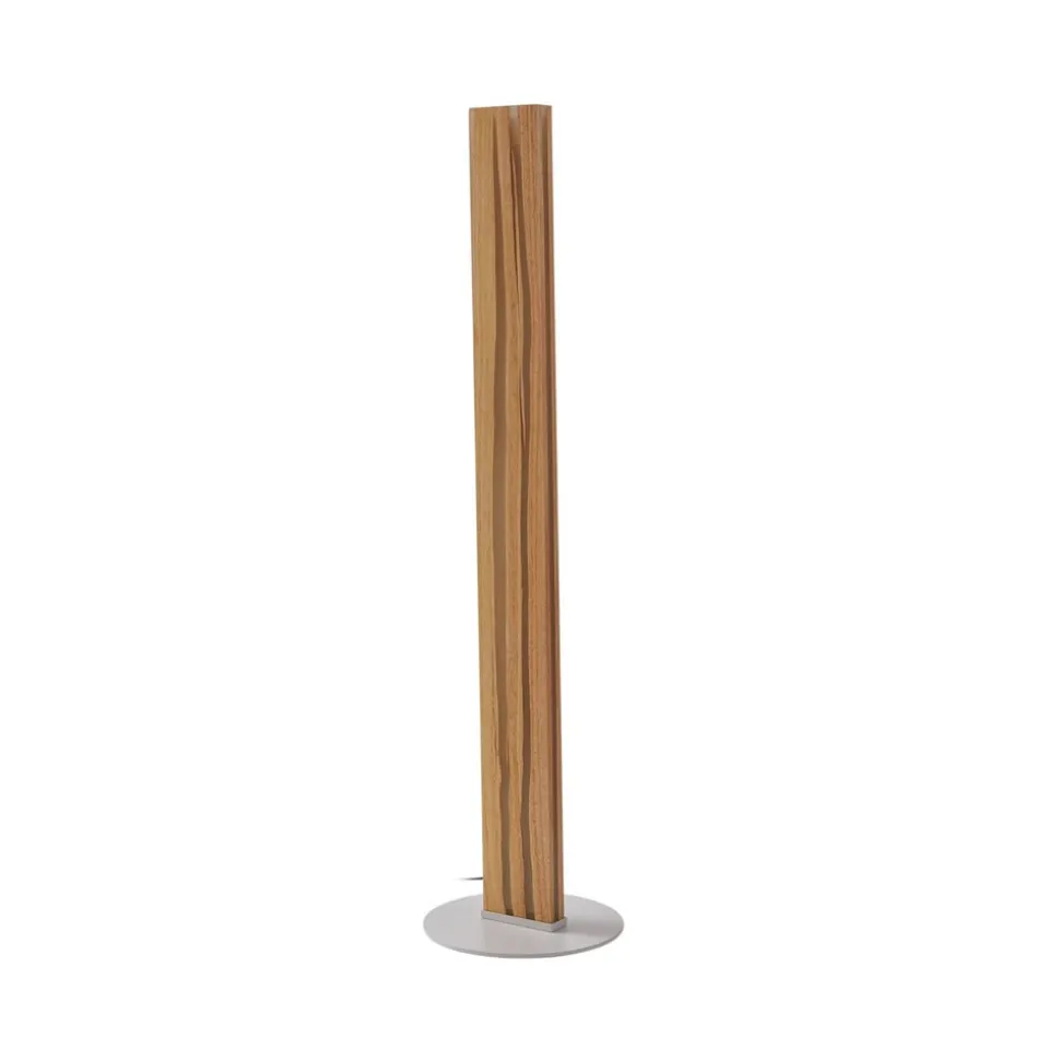 Lucande LED-gulvlampe Silja, 101 cm, træ, resin, 3000K