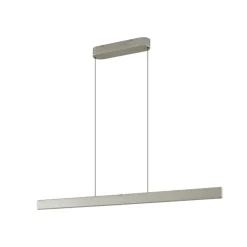 Lucande LED-hængelampe Arvon, aluminiumsfarvet, 117 cm, dæmpbar, CCT