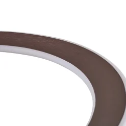 Lucande LED-hængelampe Eldra, kaffebrun, Ø 55 cm, CCT