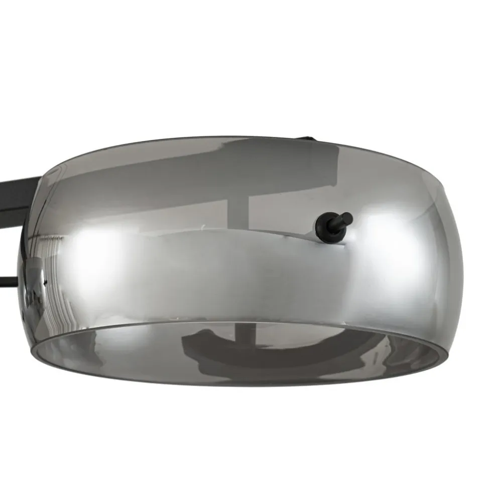 Lucande LED-hængelampe Martis, sort, 4 lyskilder, dæmpbar