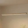 Lucande LED-hængelampe Maruta, træ, bjælke, 120 cm, 3000K