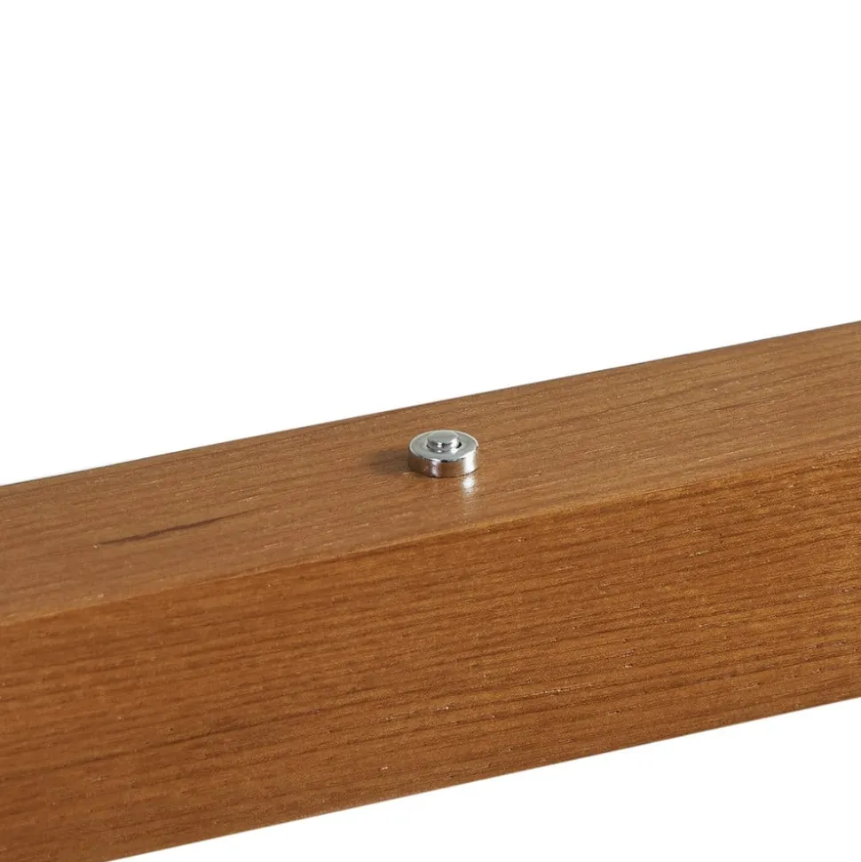 Lucande LED-hængelampe Nihalo, træ, 122 cm, dæmpbar, CCT