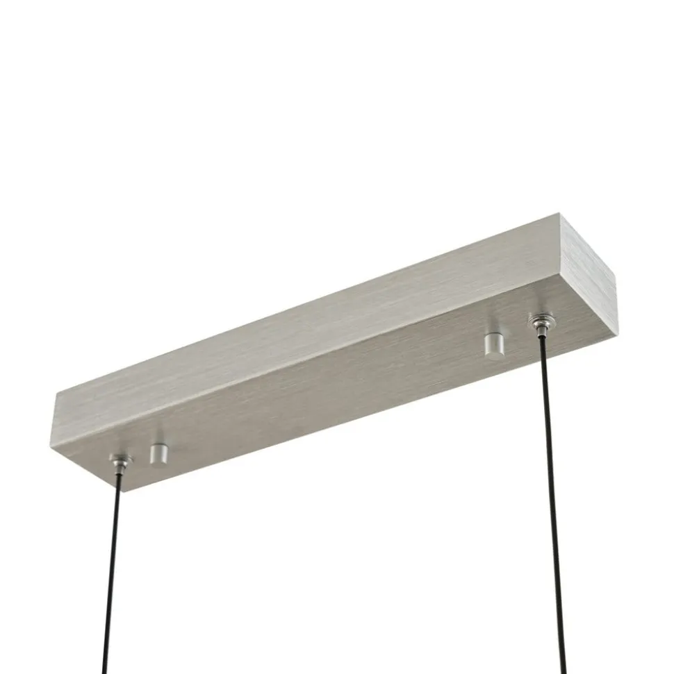 Lucande LED-hængelampe Torven, aluminium, CCT, udtrækkelig