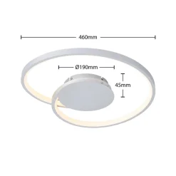 Lucande LED-loftlampe Enesa, Ø 46 cm, 2.700 K, dæmpbar