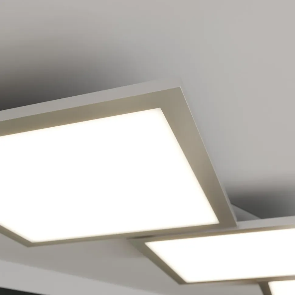 Lucande LED-loftlampe Ilira, 3 lyskilder, sølv, CCT, dæmpbar