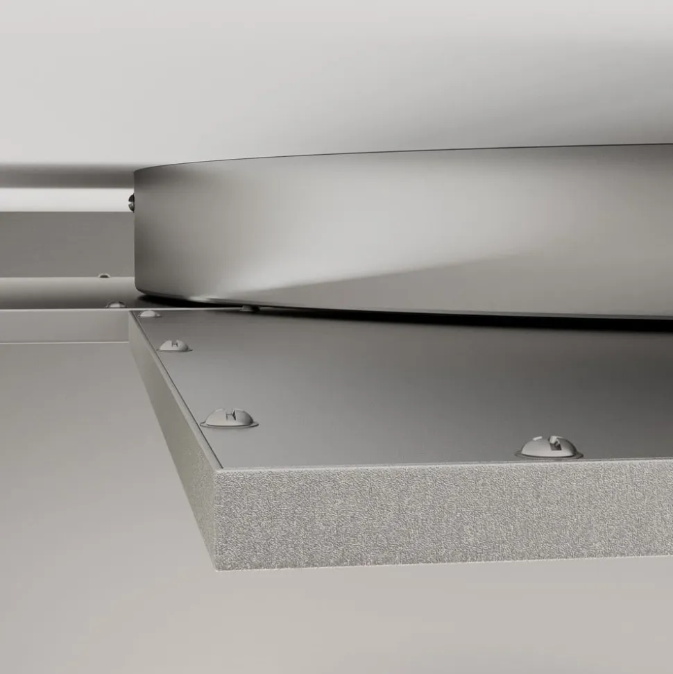 Lucande LED-loftlampe Ilira, 4 lyskilder, sølv, CCT, dæmpbar