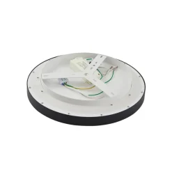 Lucande LED-loftlampe Rotundo, Ø 40 cm, sort, dæmpbar
