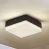 Lucande LED-loftlampe Thilo, 16 cm, antracit, sensor, IP54