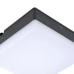 Lucande LED-loftlampe Thilo, 16 cm, antracit, sensor, IP54