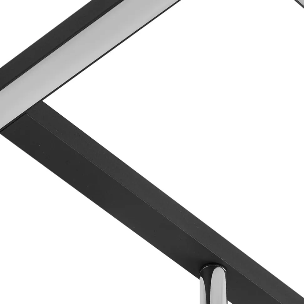 Lucande LED-loftlampe Yvor, 99,5 cm, sort, drejelig