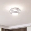 Lucande LED-loftslampe Orasa, glas, hvid/klar, Ø 43 cm
