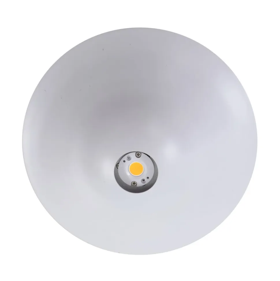 Lucande LED-loftslampe Orasa, glas, hvid/klar, Ø 43 cm