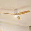 Lucande LED-loftventilator Faipari, hvid, DC, støjsvag, 132 cm