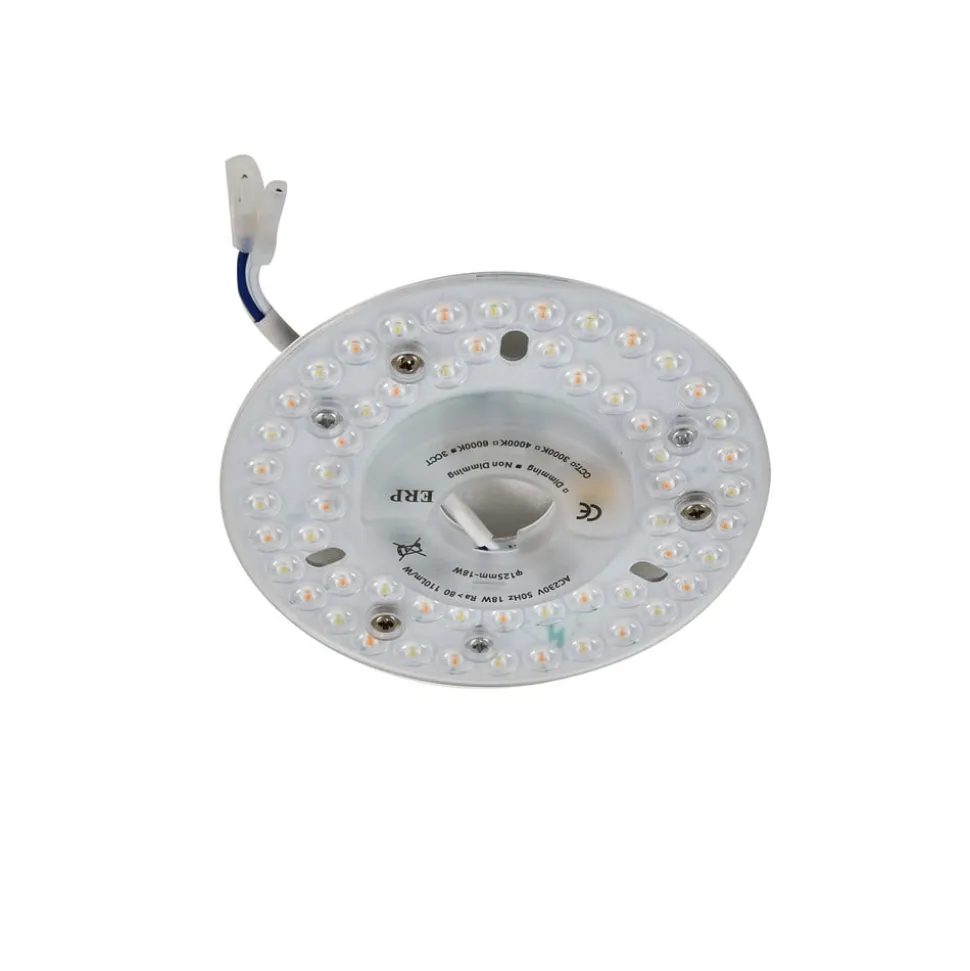 Lucande LED-loftventilator Kayu, hvid/træ, DC, 132 cm