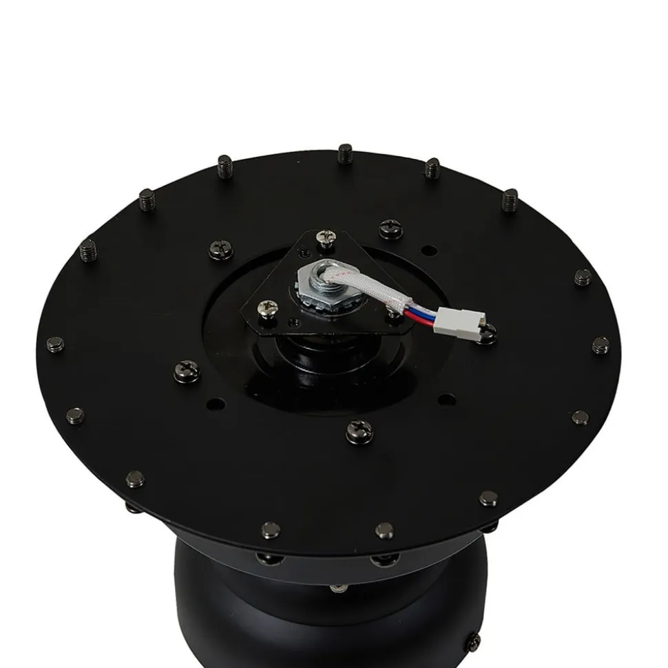 Lucande LED-loftventilator Omendo, sort, DC, støjsvag, CCT
