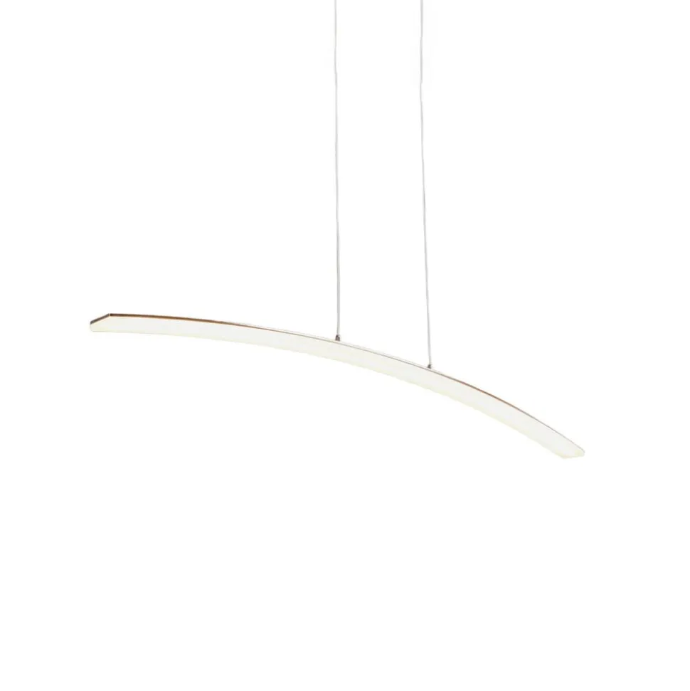 Lucande LED-pendellampe Lorian, 99 cm, krom, metal