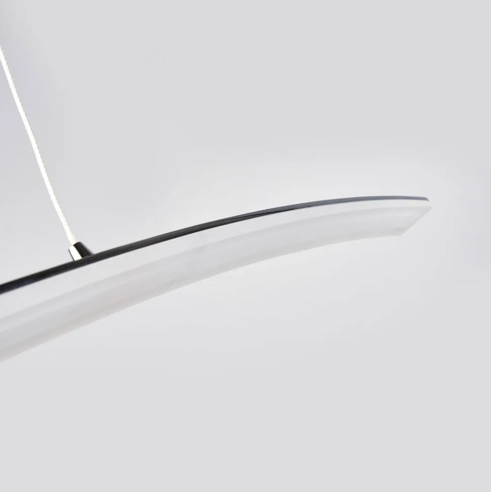 Lucande LED-pendellampe Lorian, 99 cm, krom, metal