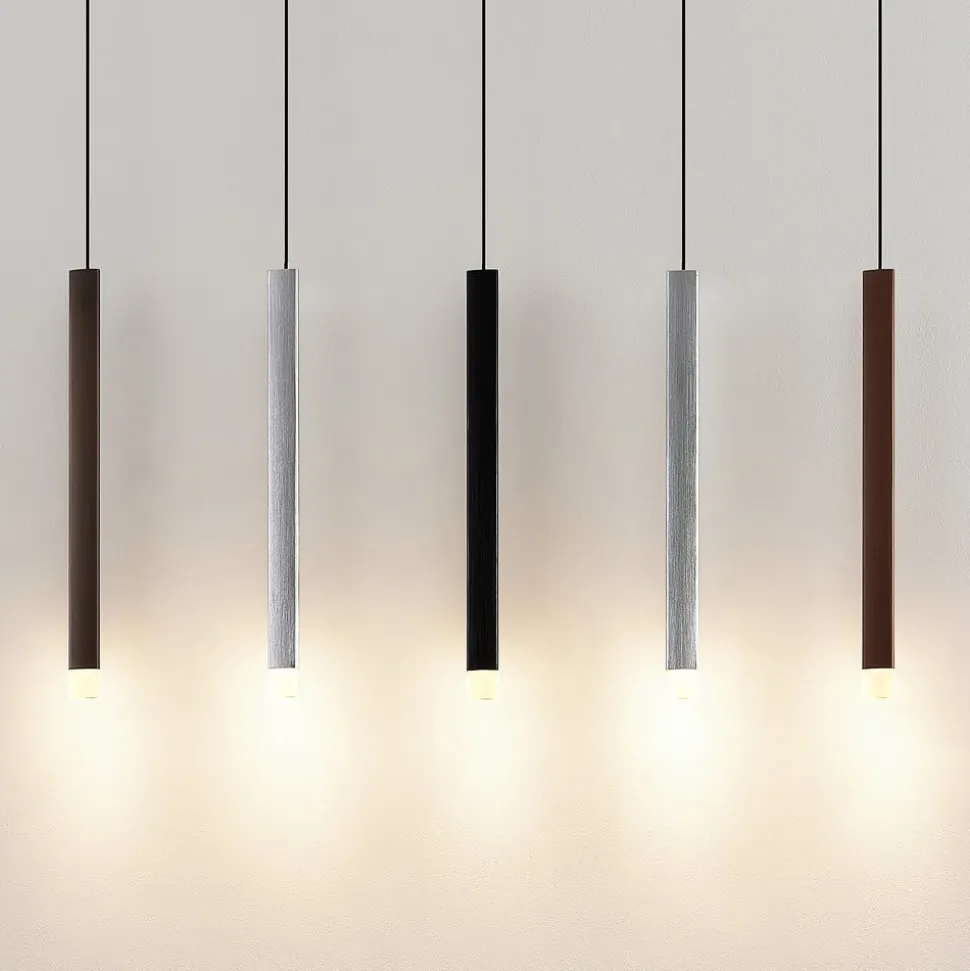 Lucande LED-pendellampe Stoika, 88 cm, 5 lyskilder, metal