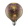 Lucande LED-pære E27 Ø 12,5 cm 4 W 3D fyrværkeri