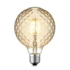 Lucande LED-pære E27 G95 4 W 2.700 K dæmp, ravgul