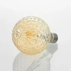 Lucande LED-pære E27 G95 4 W 2.700 K dæmp, ravgul
