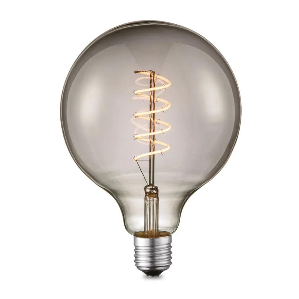 Lucande LED-pære E27 G125 4 W smoke 1.800 K dæmpbar