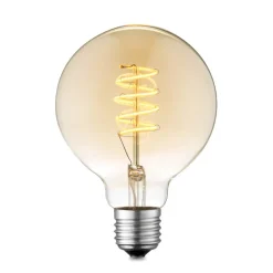 Lucande LED-pære E27 G95 4W 2.700 K dæmpbar ravfarvet