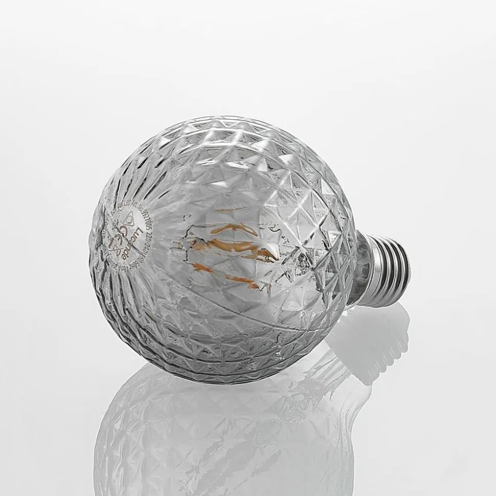 Lucande LED-pære E27 G95 4W 1.800K dæmpbar røg