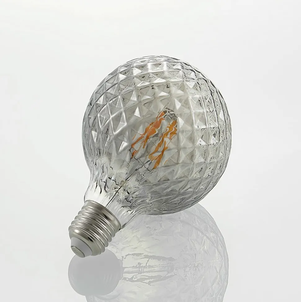 Lucande LED-pære E27 G95 4W 1.800K dæmpbar røg