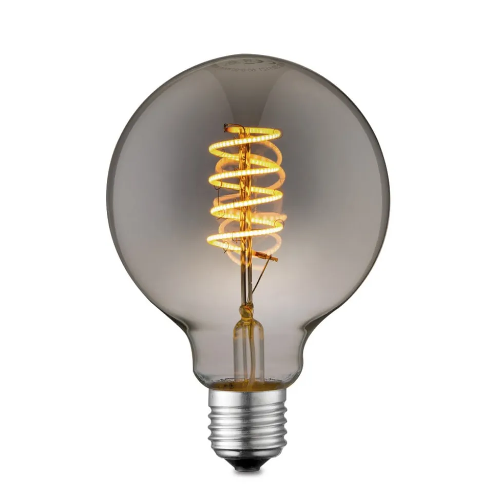 Lucande LED-pære E27 G95 4W smoke 1.800K dæmpbar