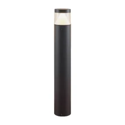 Lucande LED-pullert Darja, antracit, metal, 100 cm, IP54
