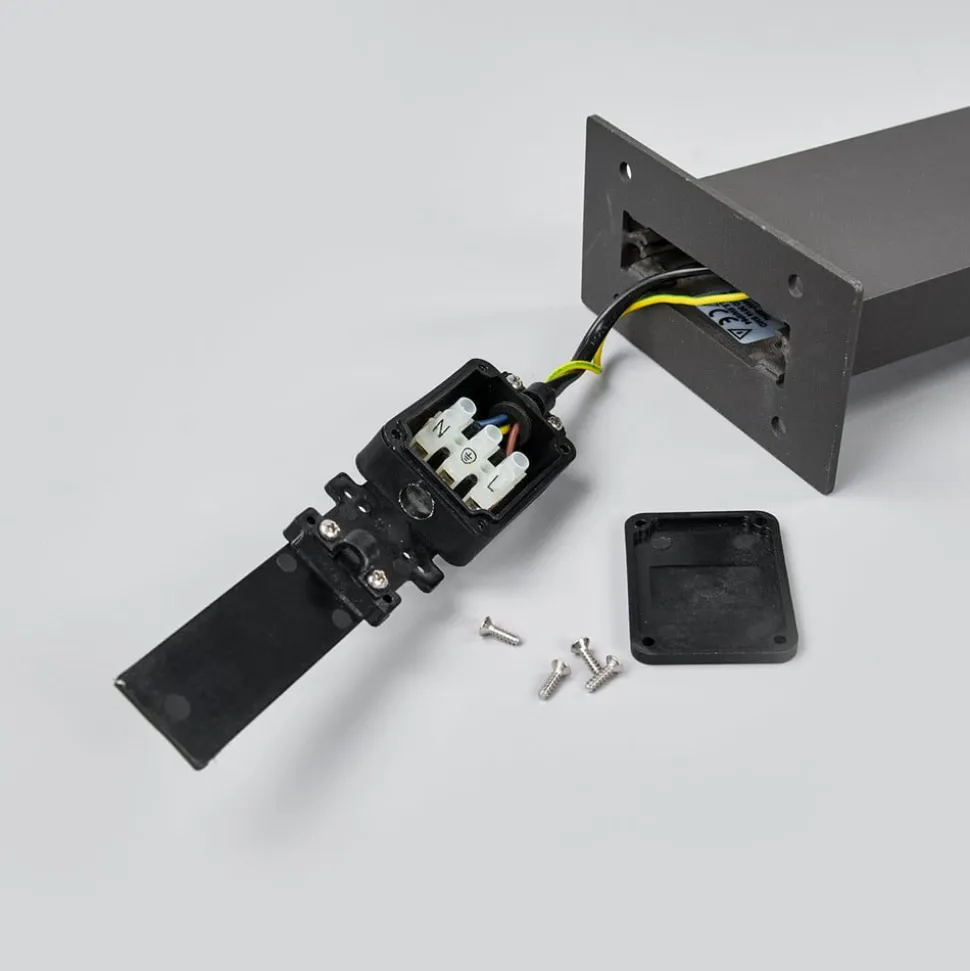 Lucande LED-pullert Juvia, 60 cm, bevægelsessensor, IP54