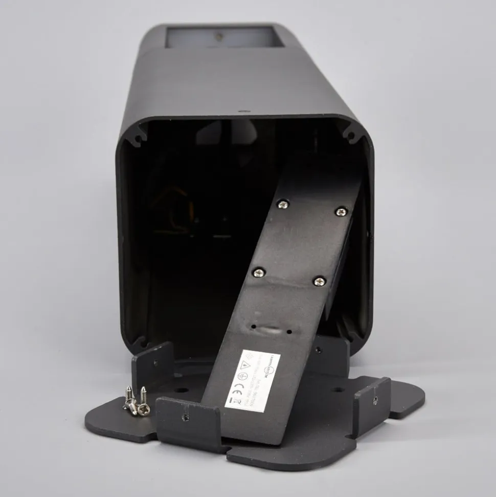 Lucande LED-sokkellampe Annika, antracit, metal, 50 cm