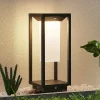 Lucande LED-sokkellampe Eliel, 34 cm, antracit, IP54