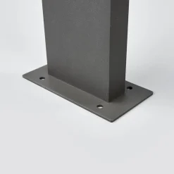 Lucande LED-sokkellampe Juvia, 40 cm, antracit, IP54
